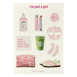 Стикерпак «I'm just a girl», А6