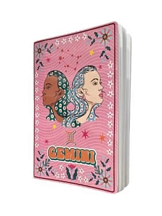 Тетрадь DARI DARI со знаком зодиака «Близнецы», А5, 40 листов, розовый