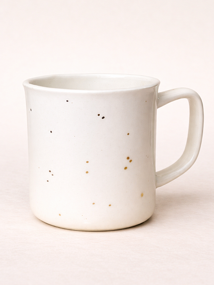 Кружка ручной работы «Рыжая девушка», белая, фарфор, 450 мл, фото 2.