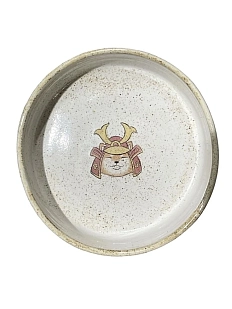 Миска ручной работы Керемет «Самурай сиба-ину», керамика, 14 см