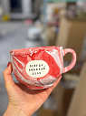 Кружка ручной работы Тата вытворяет/NF ceramics «Всегда выбирай себя», розовая, керамика, 600 мл, превью фото 1