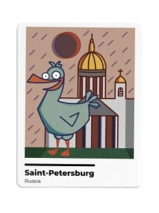 Магнит «Чайка и Исаакиевский»