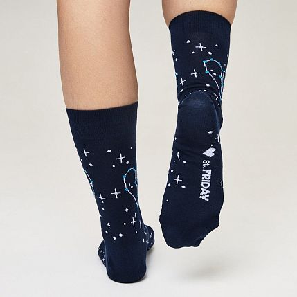 Носки «Ты мой космос», р-р 42-46, синие, фото 2.