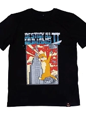 Футболка «Кэтзилла», черный, М жен.