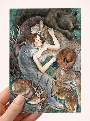 Открытка Анна Спешилова «В безопасности», А6, фото 1.