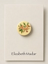 Брошь ручной работы Elizabeth Madar Яблоня, бело-розовая, керамика, превью фото 2