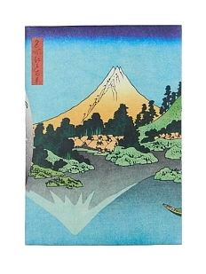 Обложка на паспорт New Wallet «New Fuji», голубая