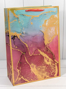 Пакет подарочный «Мрамор», 32х45 см