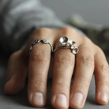 Кольцо из нейзильбера «Грибы», фото 5.