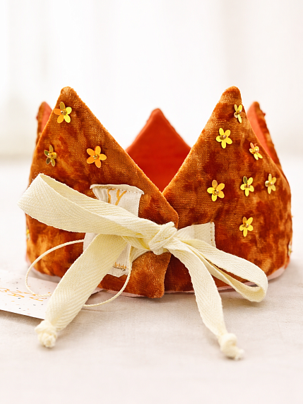 Корона БУКА «Воссияй», бархатная, янтарь, фото 2.