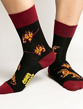 Носки «Коварный Шер-хан», р-р 38-41, чёрные