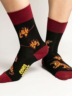Носки «Коварный Шер-хан», р-р 42-46, чёрные