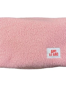 Косметичка ручной работы АМИ (Ami lé sac) «Grand», розовый барашек