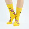 Носки «Капибара с ластами», р-р 38-41, жёлтые, превью фото 2