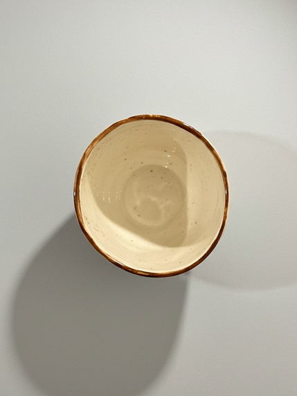 Стакан ручной работы «Лошадка», белый, полуфарфор, 100 мл, фото 3.