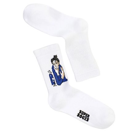 Носки «Любительница абсента. Пикассо», р-р 40-45, белые, фото 2.