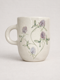 Кружка ручной работы «Клевер», керамика, 350 мл