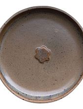 Тарелка ручной работы Идеальное совпадение с объёмным цветочком, керамика, 15 см