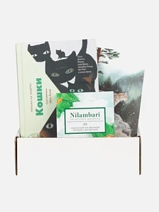 Подарочный набор на 8 марта с книгой «Кошки. Письма на заметку» и шоколадом