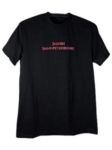 Футболка «J`adore» чёрная, L