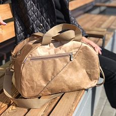 Сумка Ranzel Bags «Hunty Kraft», крафт, тайвек, бежевая