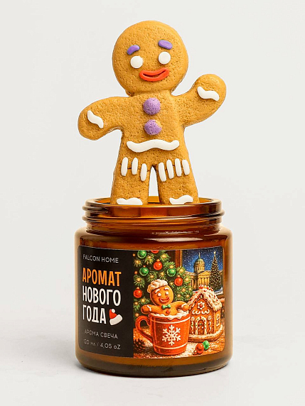 Свеча «Аромат Нового года» с печенькой, фото 3.