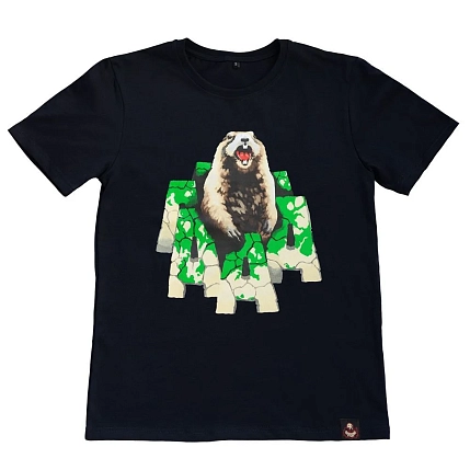 Футболка Barking store «Сурок АААА», М жен., чёрный, фото 1.