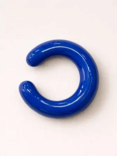 Кафф Лампджой глянцевый, стекло, тёмно-синий