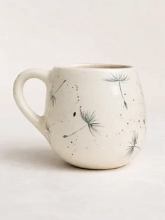 Кружка ручной работы Верба керамика «Одуванчики», круглая, керамика, 250 мл