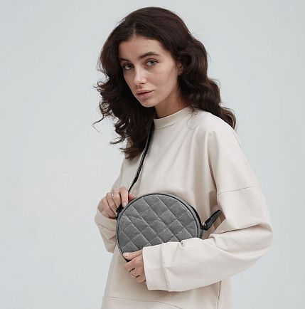 Сумка Ranzel Bags «Lima Gray», тайвек, серая, фото 4.