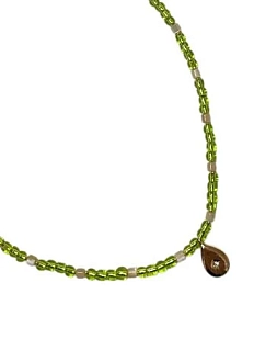 Чокер ручной работы Идеальное совпадение «Капля», зелёный