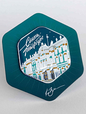 Магнит «Санкт-Петербург. Зимний дворец. Ночь», с подвесом