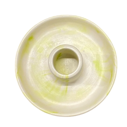 Подсвечник круглый, лайм, фото 2.