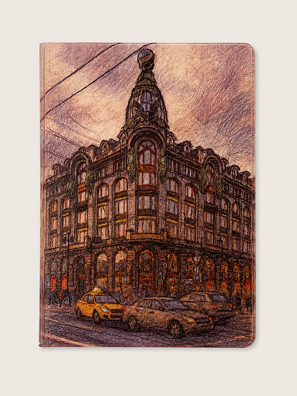 Обложка на паспорт DARI DARI «Дом книги, Санкт-Петербург», искусственная кожа, фото 1.