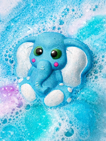 Бомбочка для ванны Nyash Nyash «Слоник», голубая, фото 2.