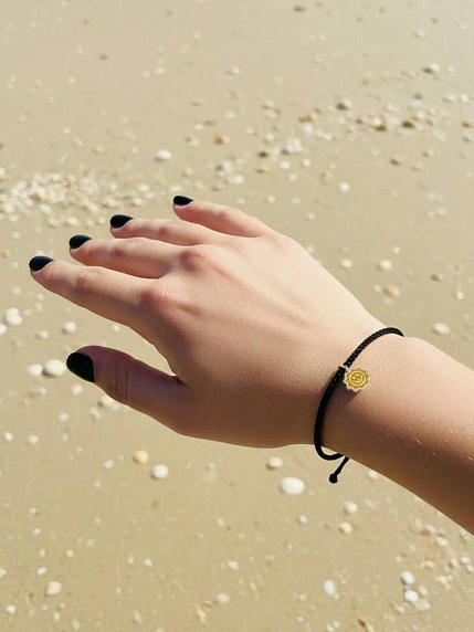 Браслет WAF WAF «Солнце», черный, фото 2.