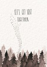 Открытка «Let's get lost together»