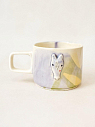 Кружка ручной работы с фигуркой «Лошадка», жёлто-голубая, полуфарфор, 250 мл, превью фото 1