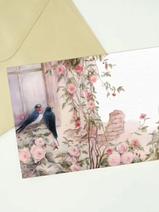 Открытка Оксана Викторова «Ласточки», односторонняя