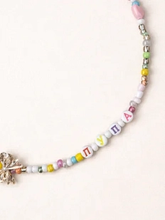 Чокер ручной работы Радость Рядом с надписью «Пупа», бисер