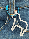 Брелок, обвес на сумку «Лошадка», белый, 6 см, превью фото 3