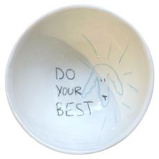 Пиала ручной работы с надписью «Do your best», полуфарфор, 180 мл