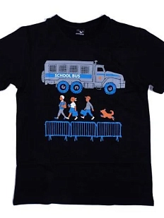 Футболка Barking Store «Скулбас», M муж., чёрный