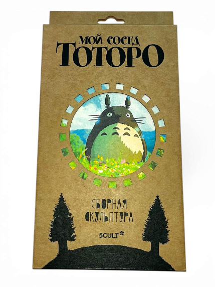 Картонный конструктор 3D «Тоторо», микро, фото 1.