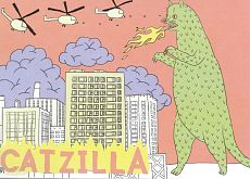 Открытка «Catzilla»