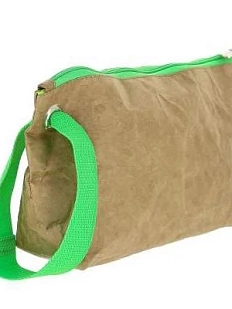 Косметичка Ranzel Bags Avocado Mini Kraft/Green, крафт, тайвек, зеленый