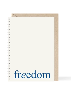 Блокнот на пружине Mitrozhe «Freedom», А5, 50 листов, бежевый