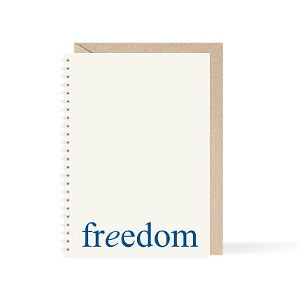 Блокнот на пружине Mitrozhe «Freedom», А5, 50 листов, бежевый, фото 1.