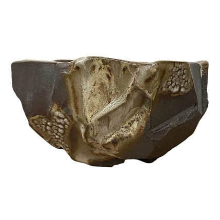 Миска ручной работы ПинкФокс «Куринуки», коричневая, керамика, фото 2.