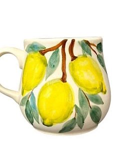 Кружка ручной работы Верба керамика «Лимоны», керамика